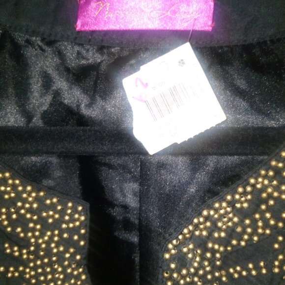 Narciso Lang Beaded A-line Puff Sleeve Mini Dress in Black Sz L NWT - Picture 14 of 16